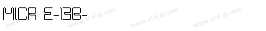 MICR E-13B字体转换